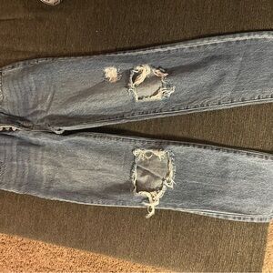 Women High Rise size 24 Distressed Blue Jeans